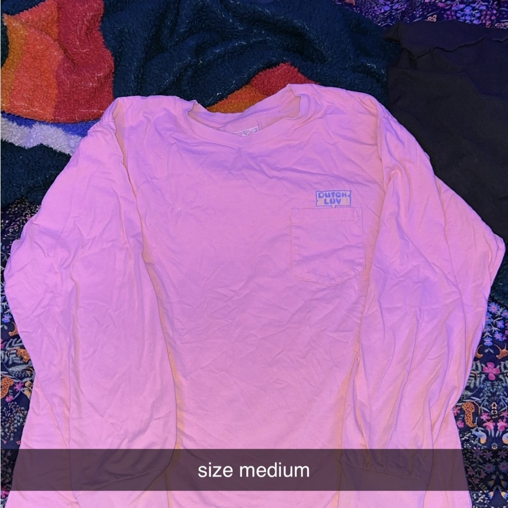 Dutch Bros Pink Long Sleeve Shirt